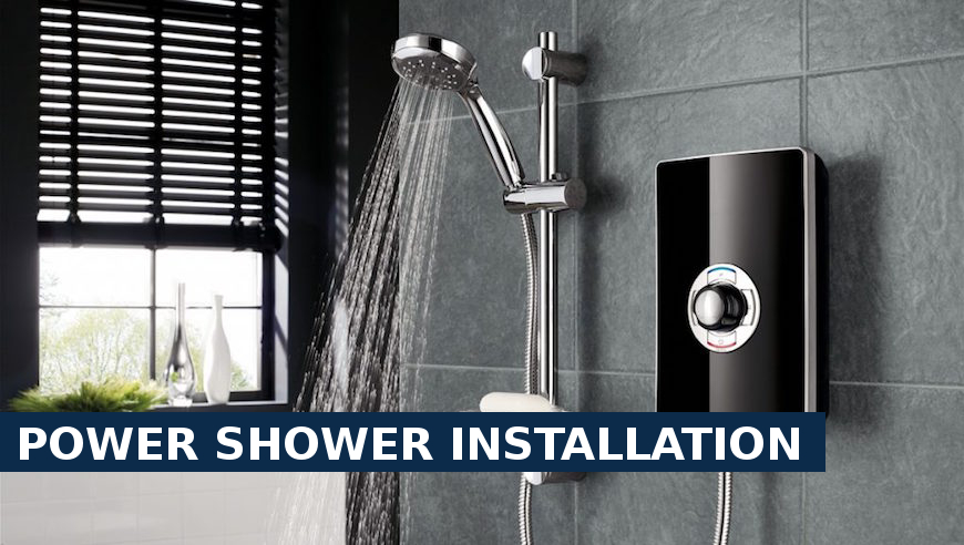 Power shower installation Norbury